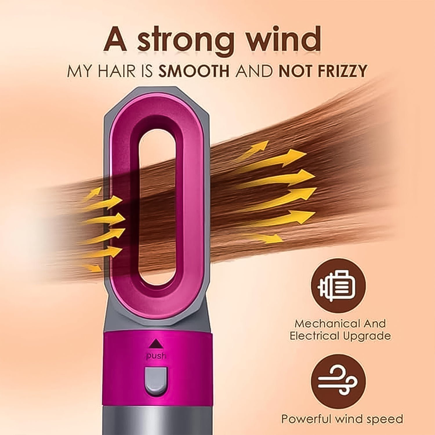 5 In 1 Hair Dryer Brush – Multifunctional Hot Air Styler with 1000W Power