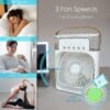 Portable Air Cooler Fan – Personal Cooling with 7-Color Light