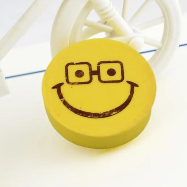 Smiley Eraser for Kids – Fun Mix Designs, Single Piece | Writezo