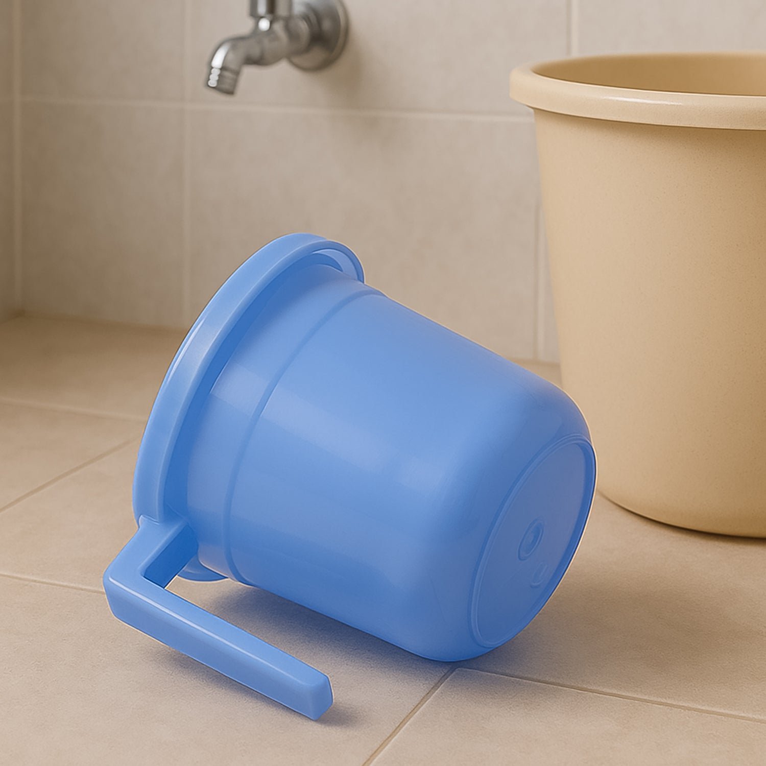 Unbreakable Plastic Bath Mug 1000ML with Ergonomic Handle