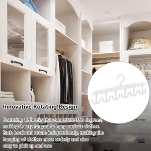 Tank Top Hanger – 12-Hook Rotating Closet Organizer | Organivo
