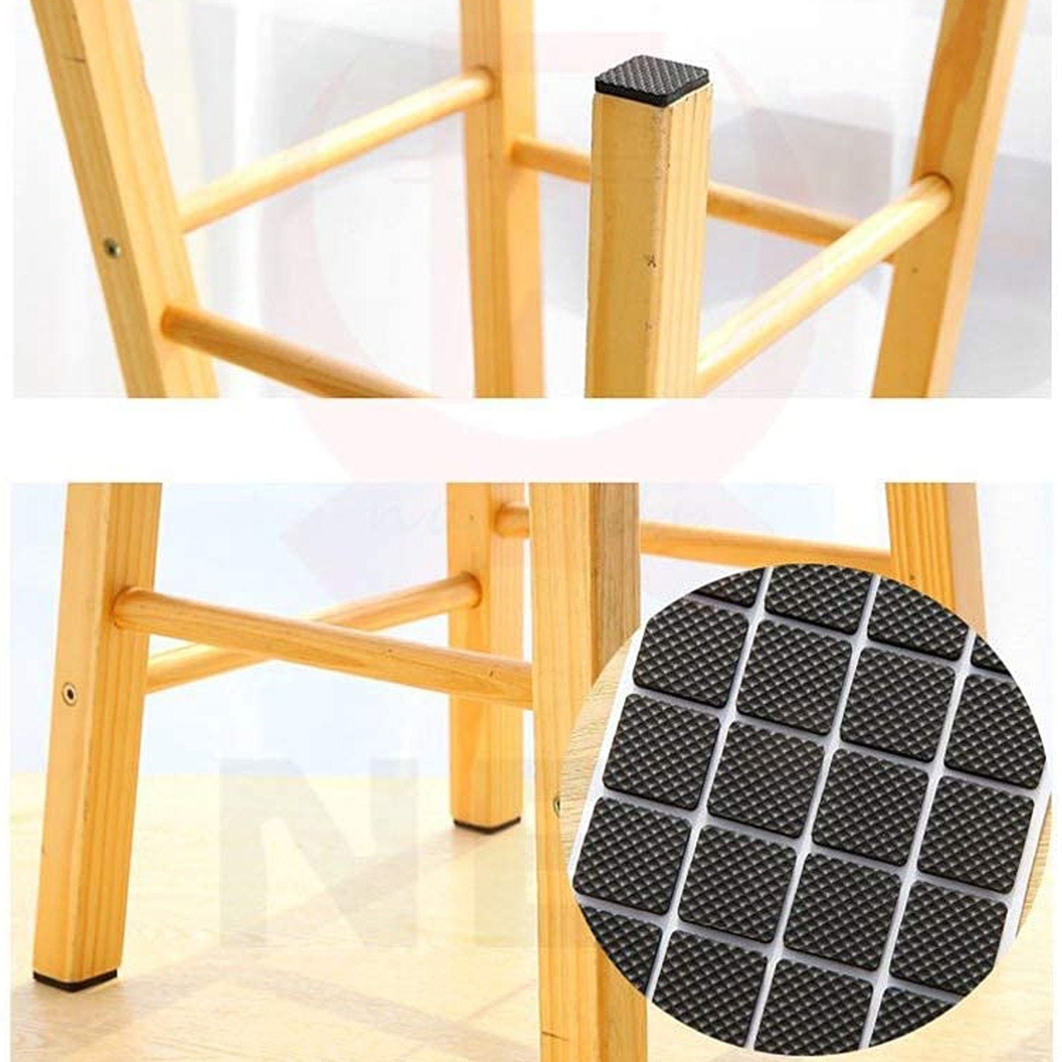 Self-Adhesive Furniture Pads – Square Floor Protectors (18 Pcs) | Styleva