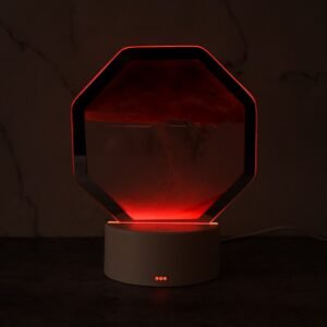 LED Moving Sand Art Table Lamp – Soothing Color-Changing Decor