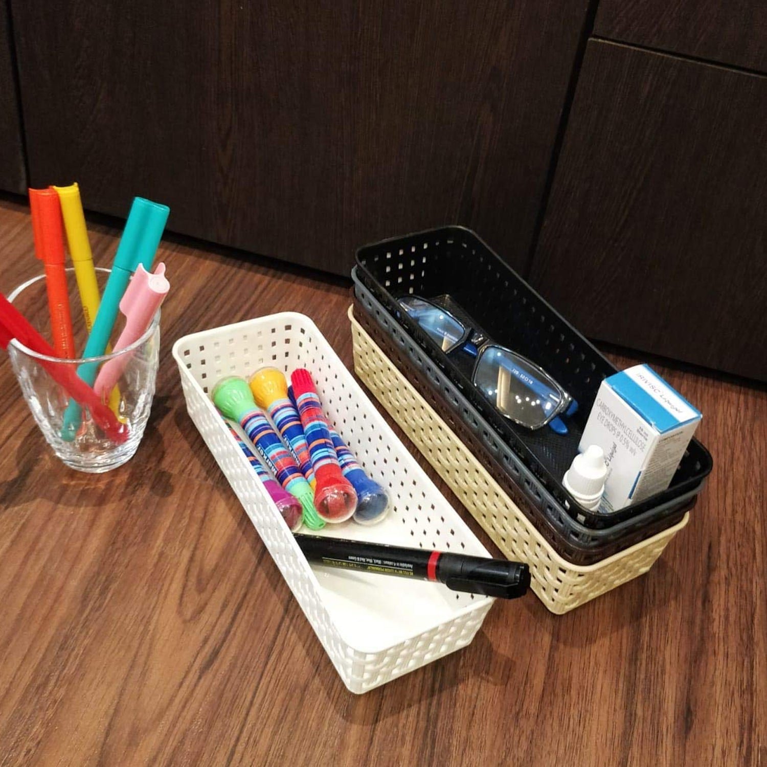 Desk Organizer Tray – 6-Piece Multipurpose Storage | VoltDesk