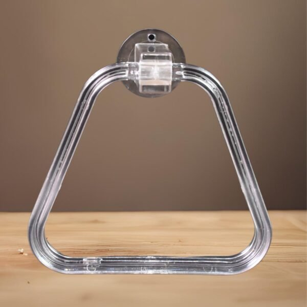 ABS Towel Ring Holder – Unbreakable Square Wall Mount | BathNova