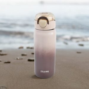 Stainless Steel Water Bottle 600ML – Leak-Proof & Reusable