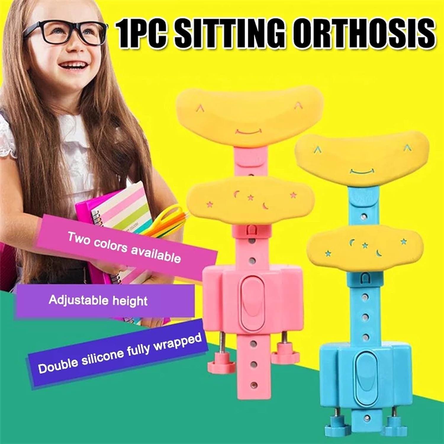 Kids Posture Corrector – Adjustable Support for Reading & Writing | CookAura