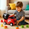 Kids Cement Mixer Toy Truck – Friction Powered Fun for Toddlers