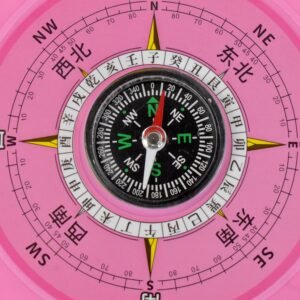 North-South Navigation Compass with Built-in Clock – Durable Adventure Gear