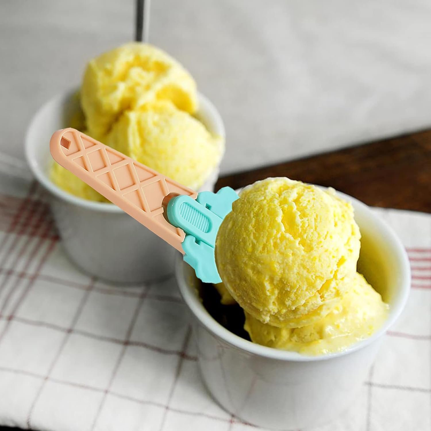 Ice Cream Scoop Set – Easy-Release 2-Pc Plastic | Quickslice