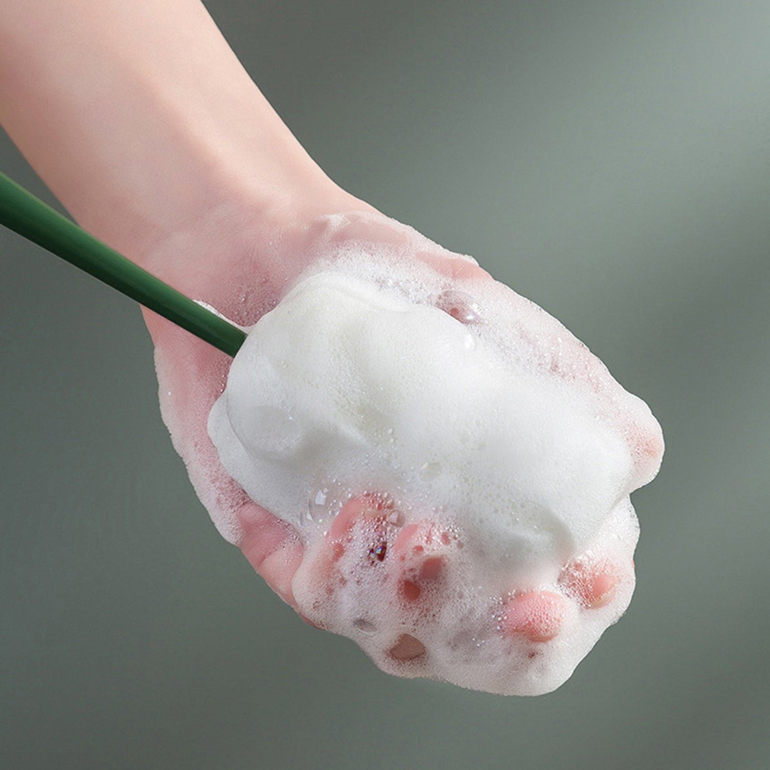 Silicone Bottle Cleaning Brush – Long Handle Foam Scrubber | Velvet Wipe