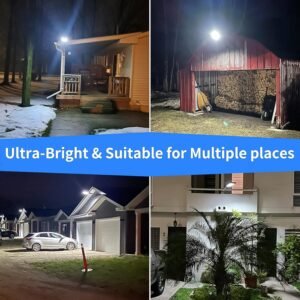 Solar LED Street Light – High-Powered Motion Sensor & Remote Control