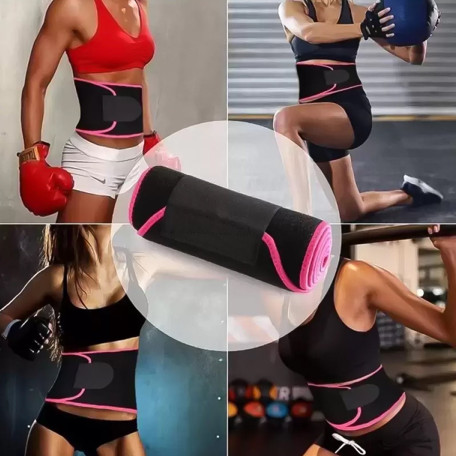 Waist Support Belt – Neoprene Ab Trainer for Back Support | Indo Glow