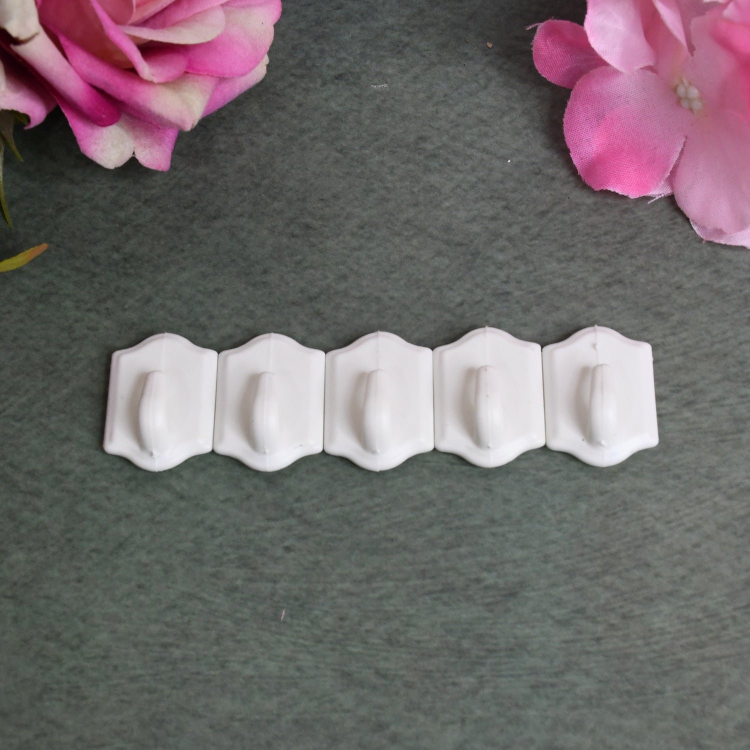 Adhesive Wall Hooks – Strong Drill-Free Set of 10 | GlimmerHome