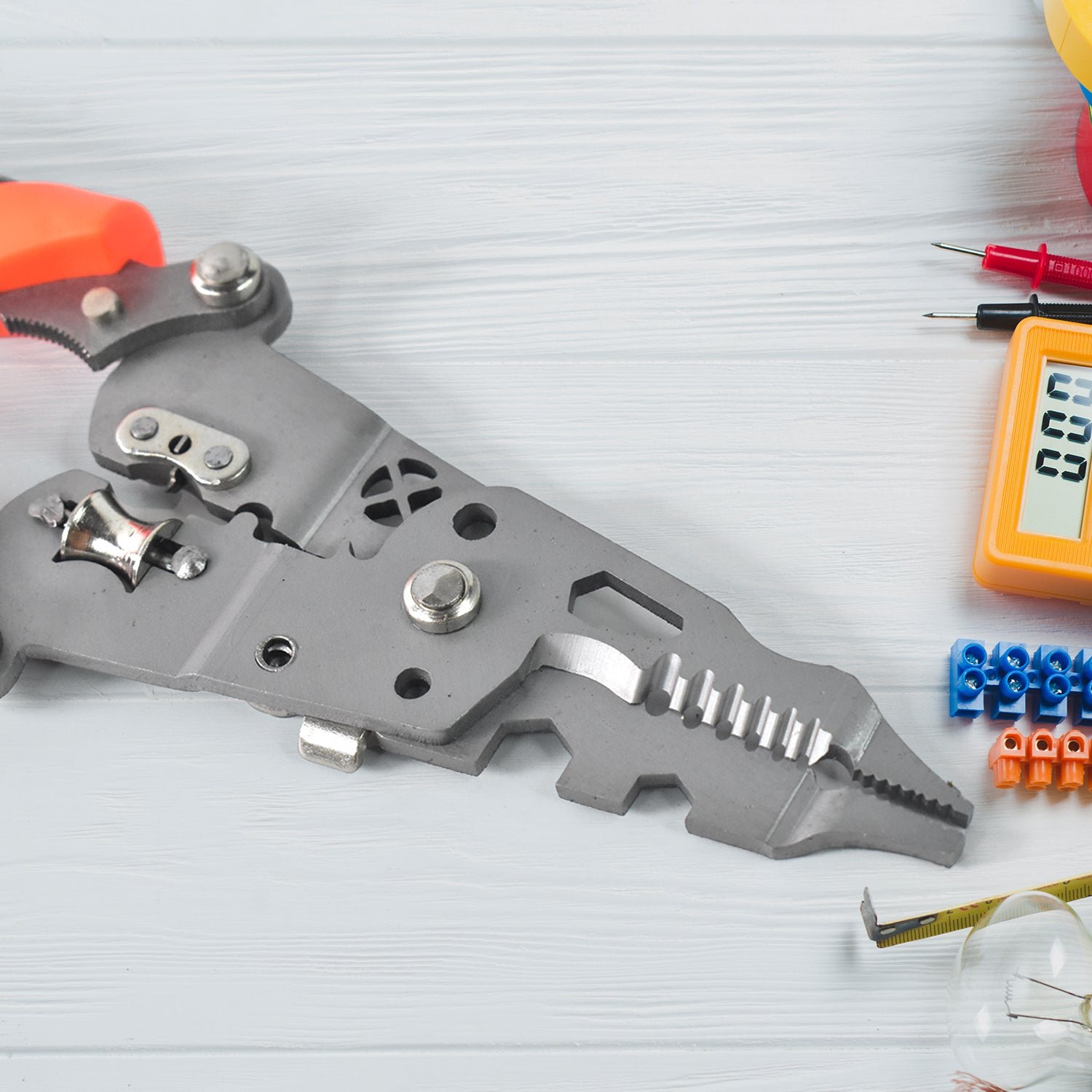 Wire Stripper Pliers 8-in-1 – Ergonomic Soft Grip Multi-Tool