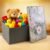 Foldable Storage Box with Floral Lid – Durable & Spacious Organizer