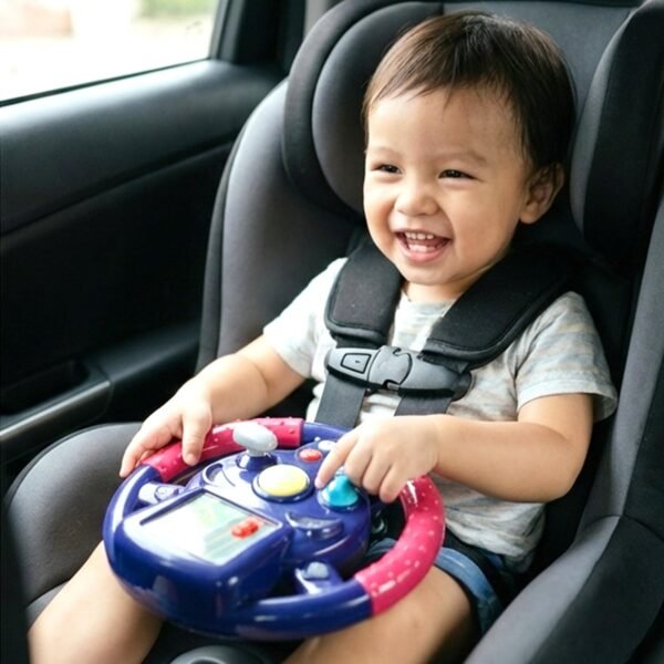 Musical Steering Wheel Toy – Interactive Sound & Light for Toddlers