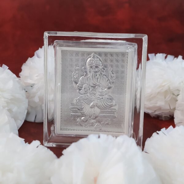 03_dd3457b3-b051-4475-ba0b-7353f0b3477a Lord Ganesha Silver-Plated Photo Frame – Elegant Spiritual Decor
