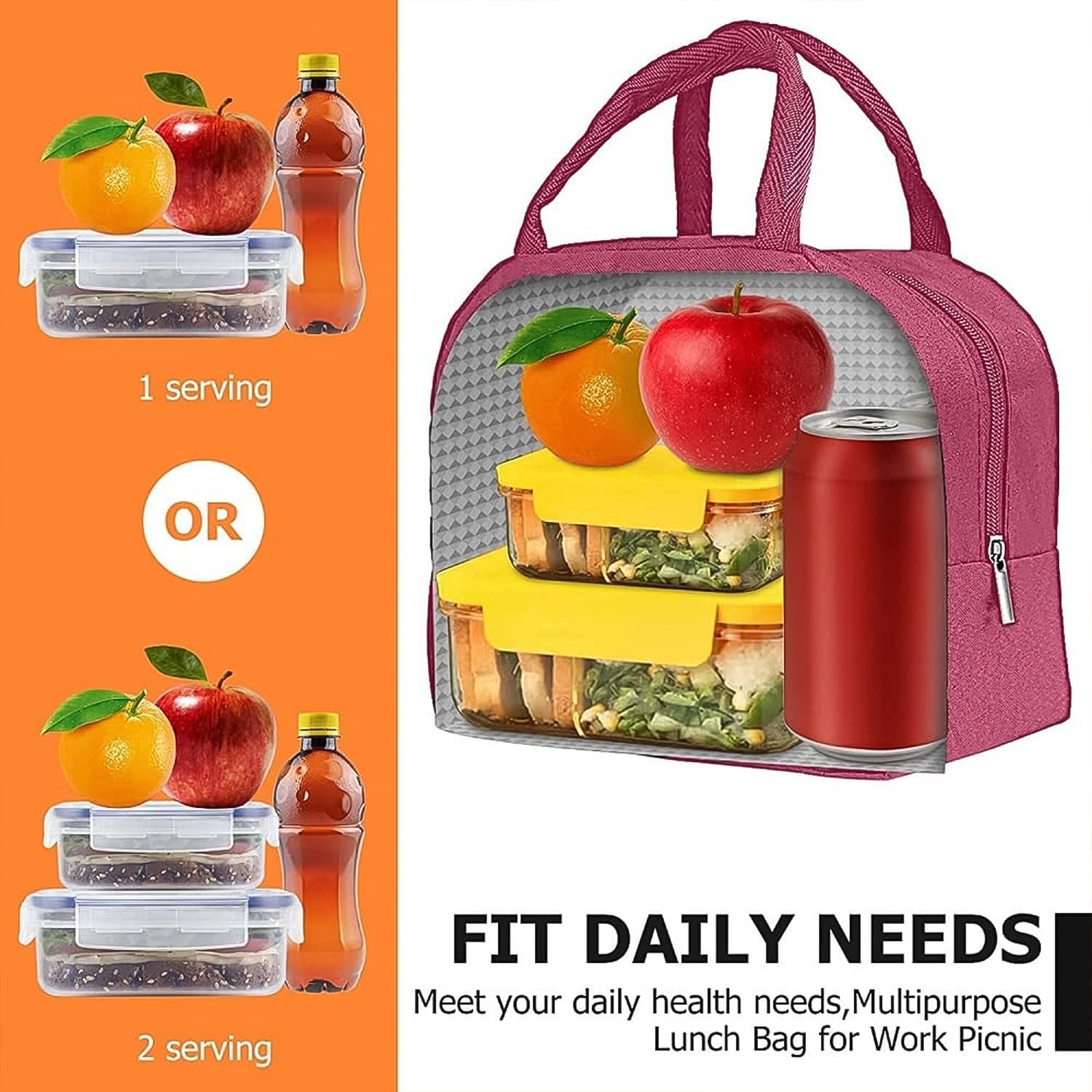 Insulated Lunch Bag for Men & Women – Durable & Portable