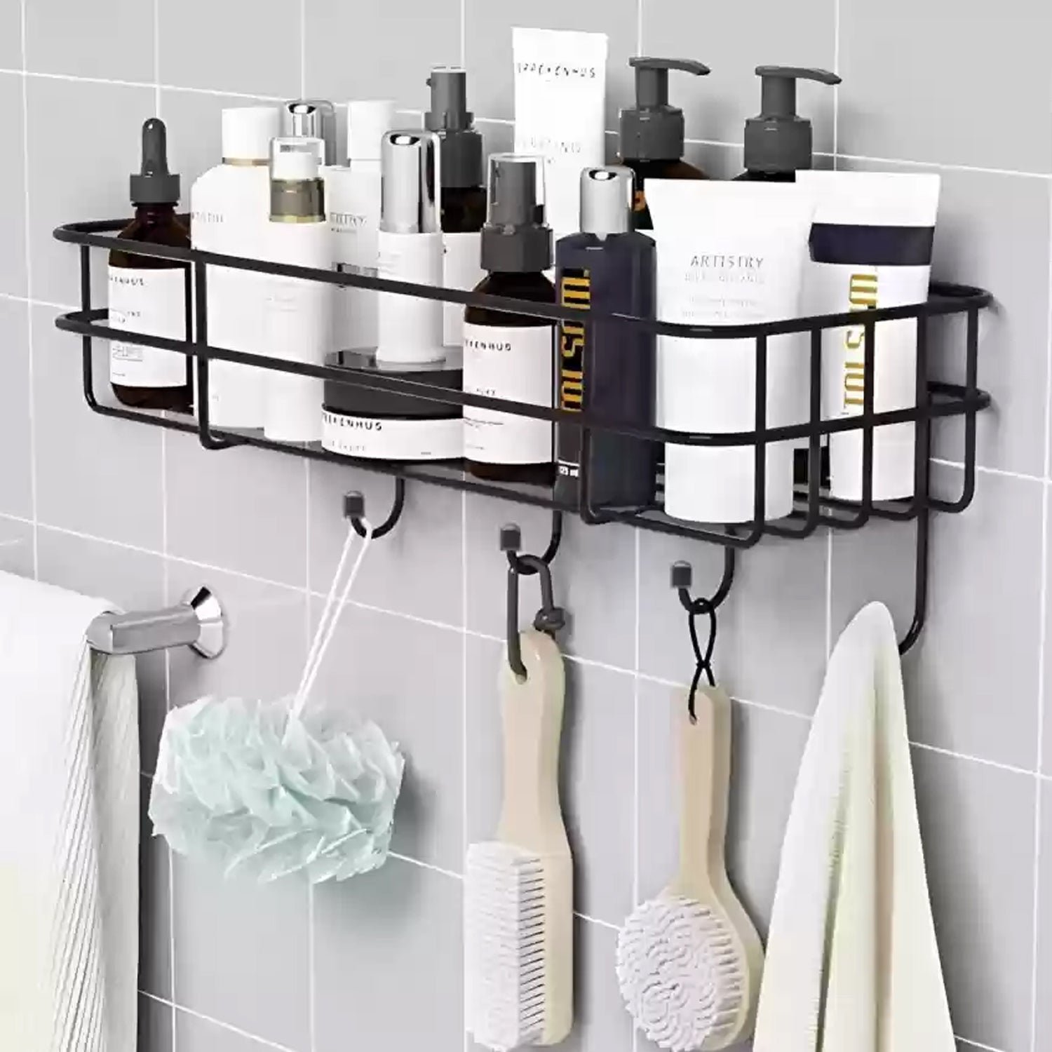 Shower Shelf Rack – Lightweight 3-in-1 Iron Organizer