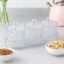 Dry Fruit Storage Jars – 3-Piece Set with Tray for Freshness