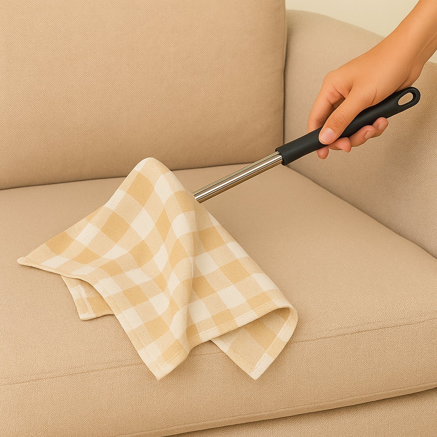 03_duster Dusting Cloth with Handle – Soft Cotton, Durable Cleaning Tool
