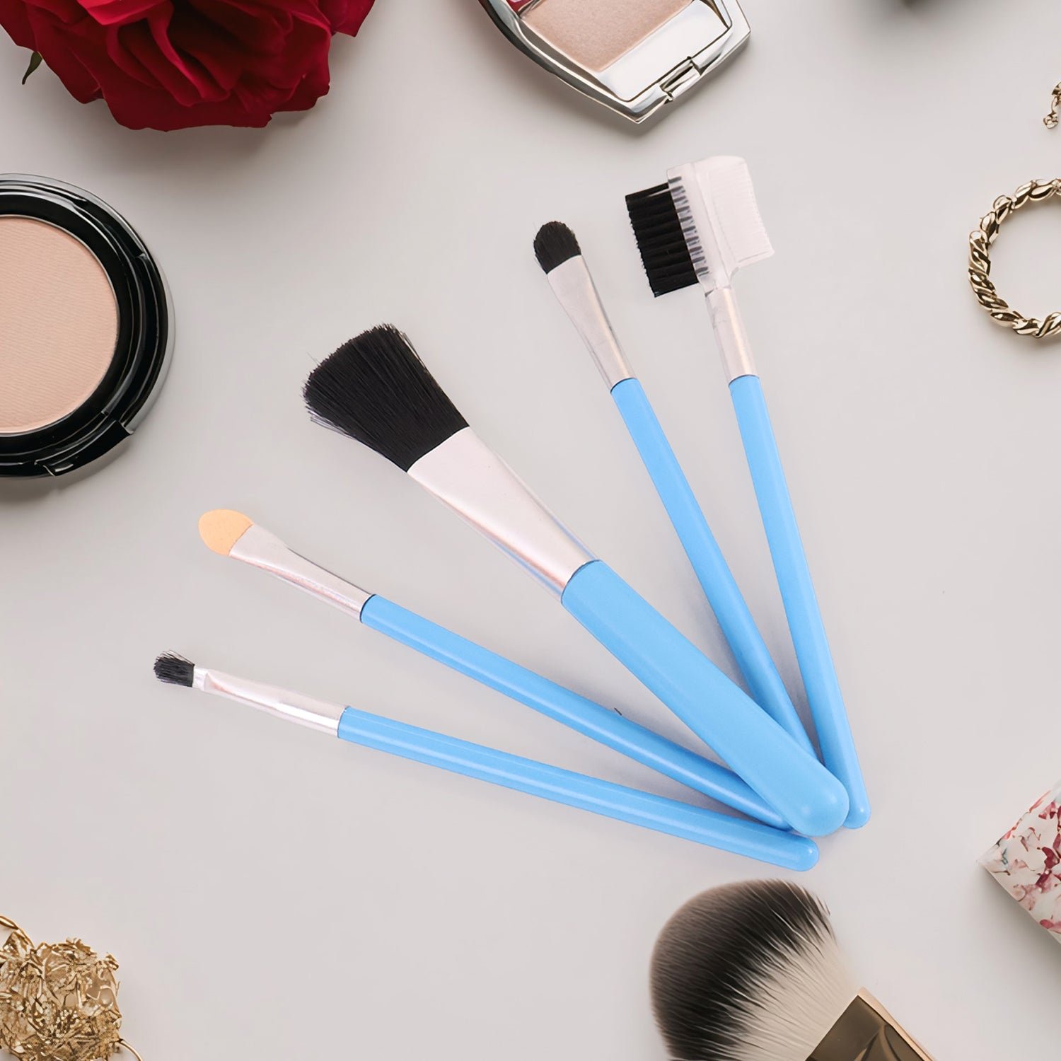 Makeup Brushes Kit – 5-Piece Soft Synthetic Set | BeautyBare