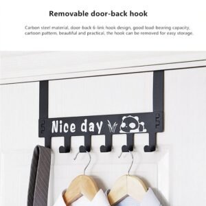 Over Door Hook Rack – 6 Heavy-Duty Carbon Steel | Indo Glow