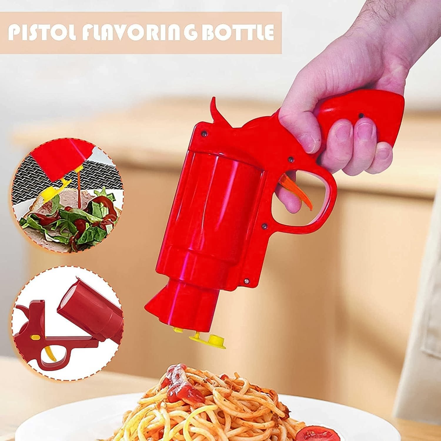 Ketchup Dispenser Gun – Leak-Proof Sauce Spray Bottle