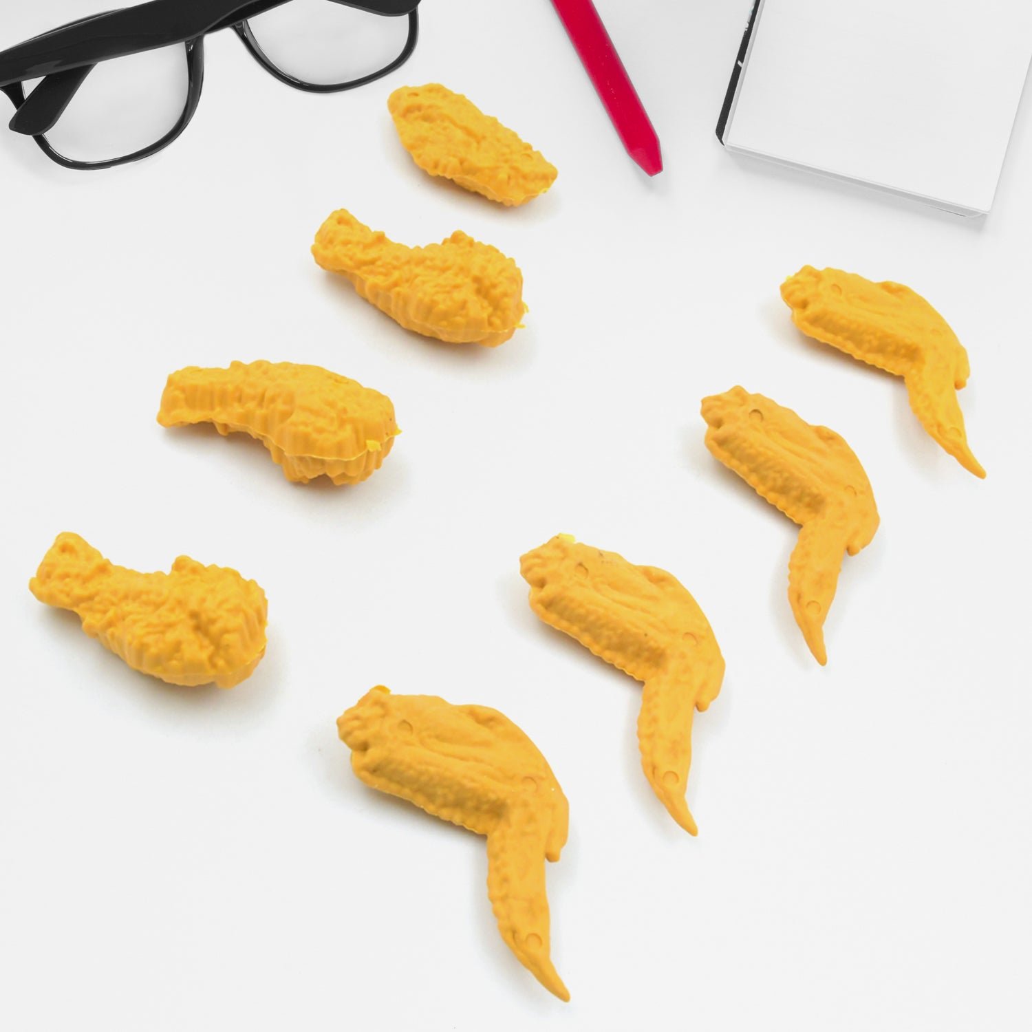 Chicken Erasers – Fun Wing & Leg Set | TinyTrendy