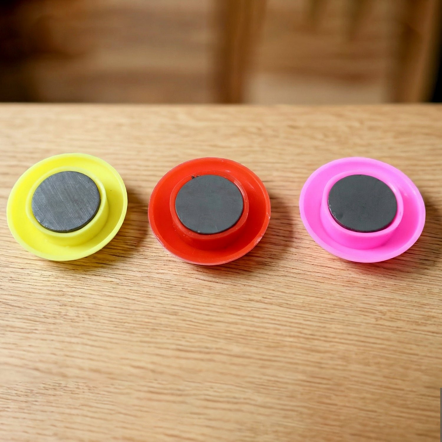 Smiley Face Magnetic Buttons Set – Strong, Colorful 12 Pc Set
