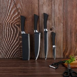 Stainless Steel Knife Set – 6-Piece Kitchen Tools | Quickslice