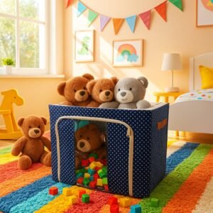 03_e92693cf-e867-4f8c-877f-b9740664c629 Foldable Steel-Frame Clothes Storage Box – Dust-Proof Organizer