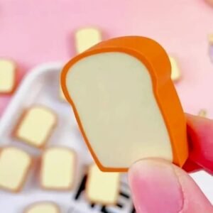 Toast Bread Eraser – Cute 3D Food Design for Kids | TinyTrendy