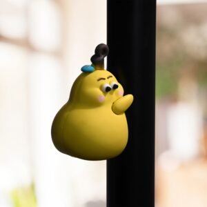 Cute Cartoon Couple Keychain Set – Soft Rubber 2-in-1 Hugging Pair