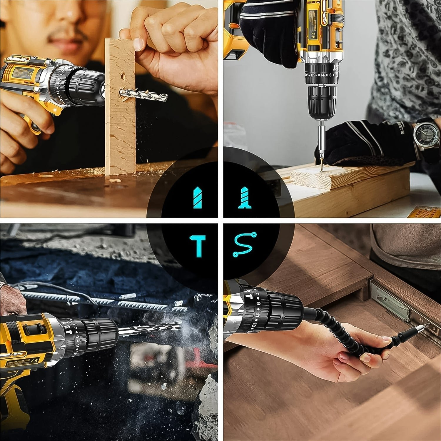 Cordless Drill Set – 21V Lithium Double Battery Kit | PowerXpert