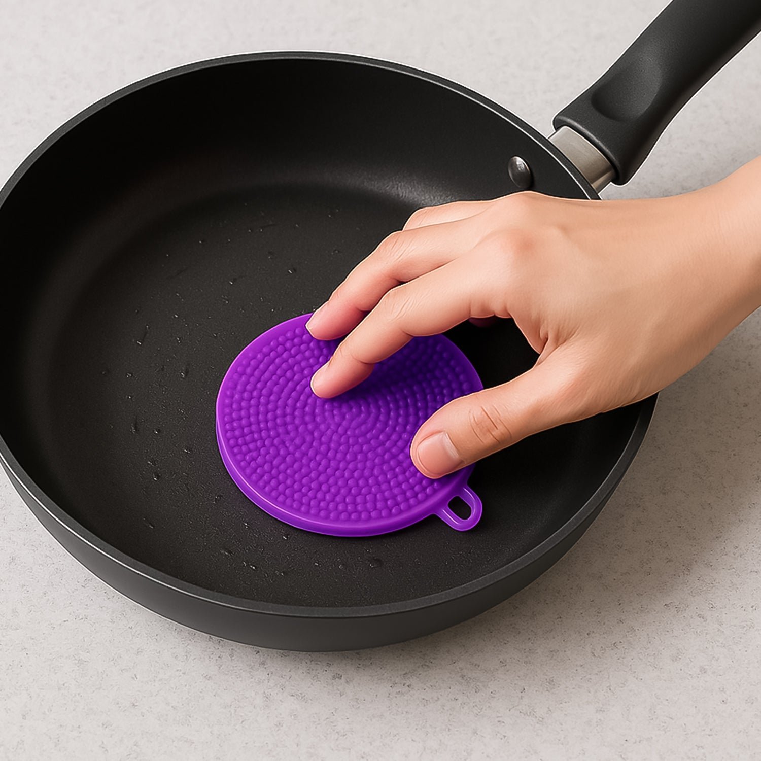 Silicone Dish Scrubber – Mildew-Free, Heat Resistant & Non-Stick