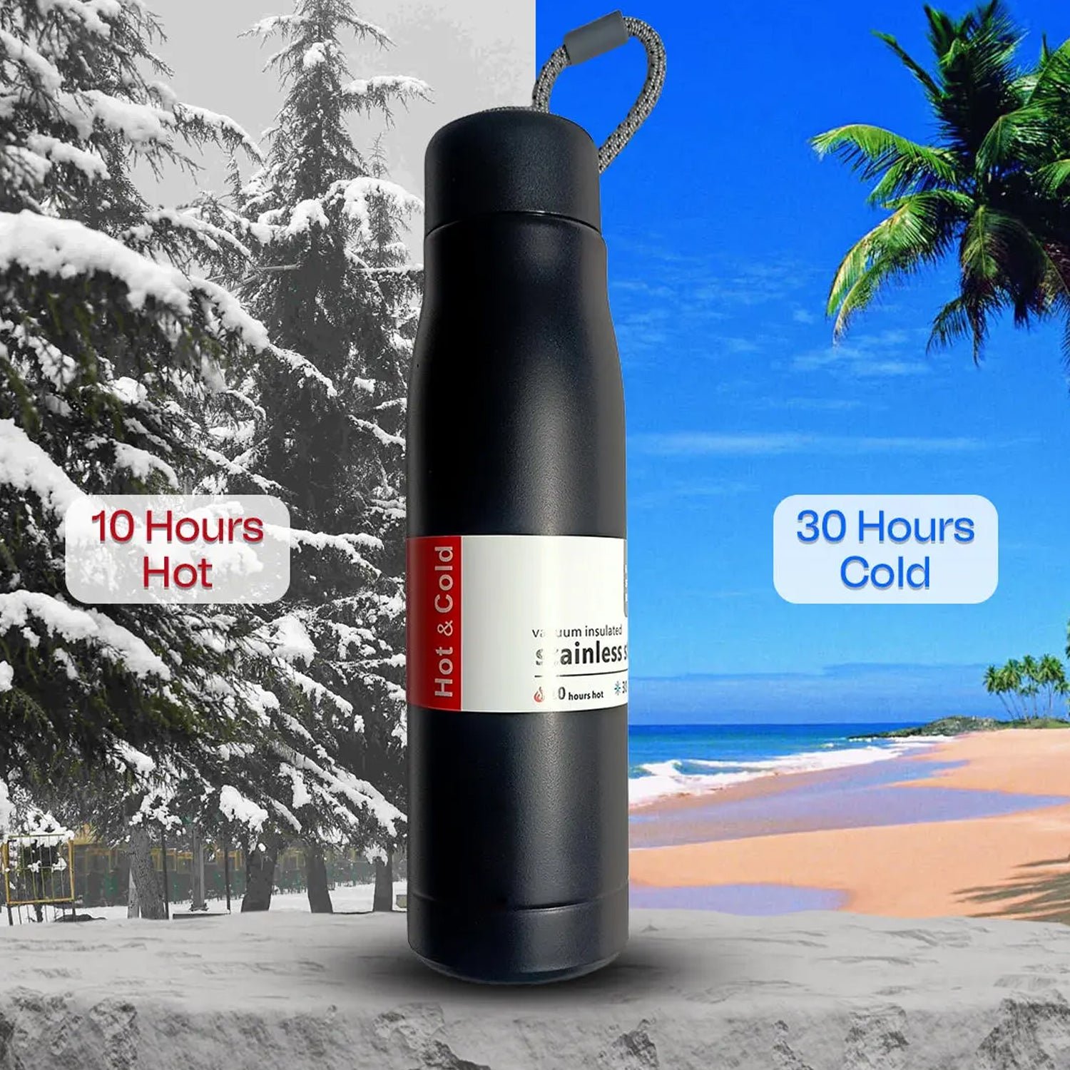 Vacuum Insulated Water Bottle – Keeps Drinks Hot & Cold 550ML