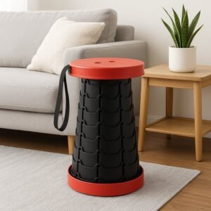 Telescopic Folding Stool – Adjustable Compact Portable Seat