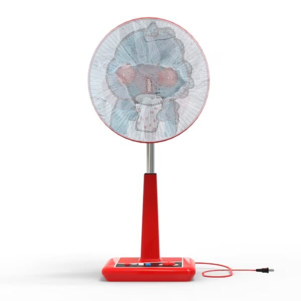 Cartoon Fabric Mesh Fan Cover – Elastic Fit & Child Safe