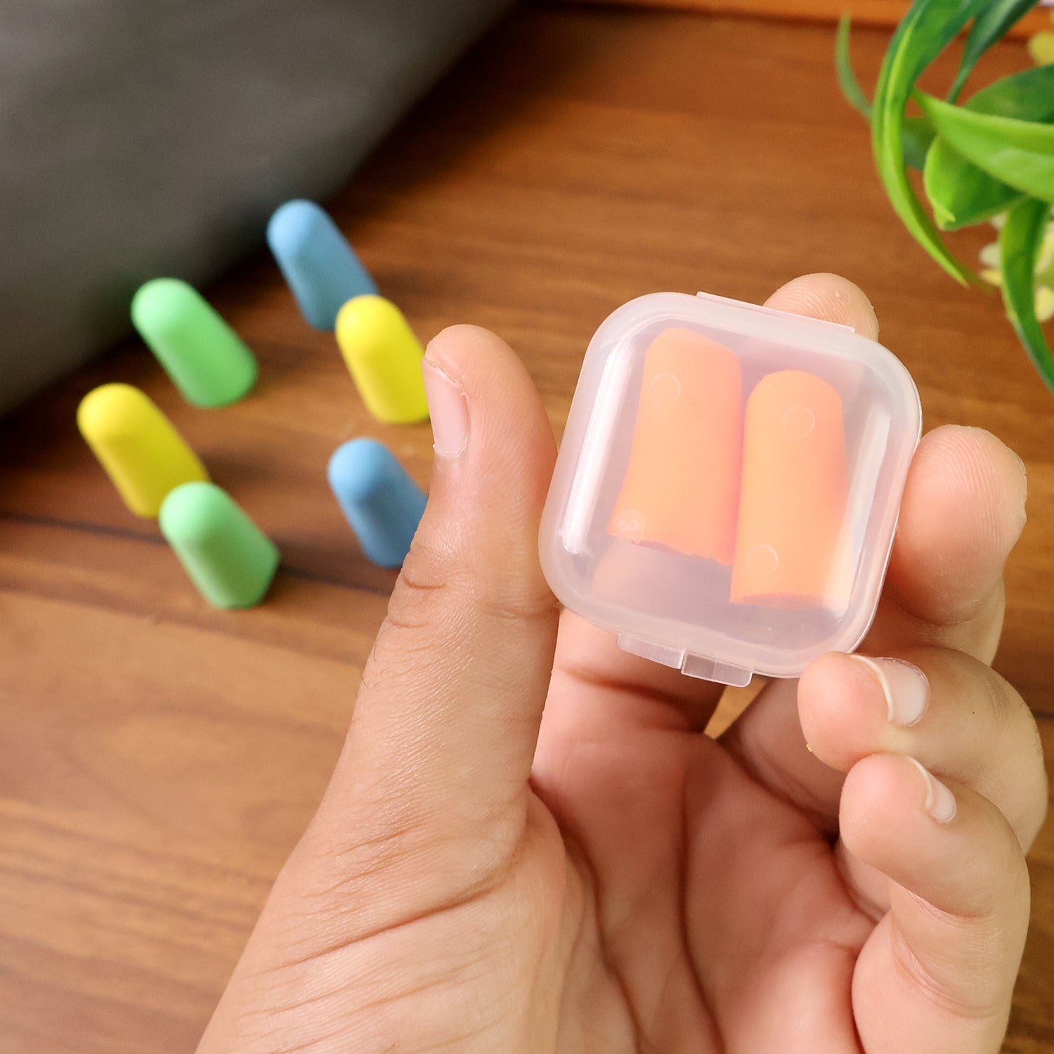 Soft Foam Earplugs – Comfortable Noise Reduction 4 Pairs