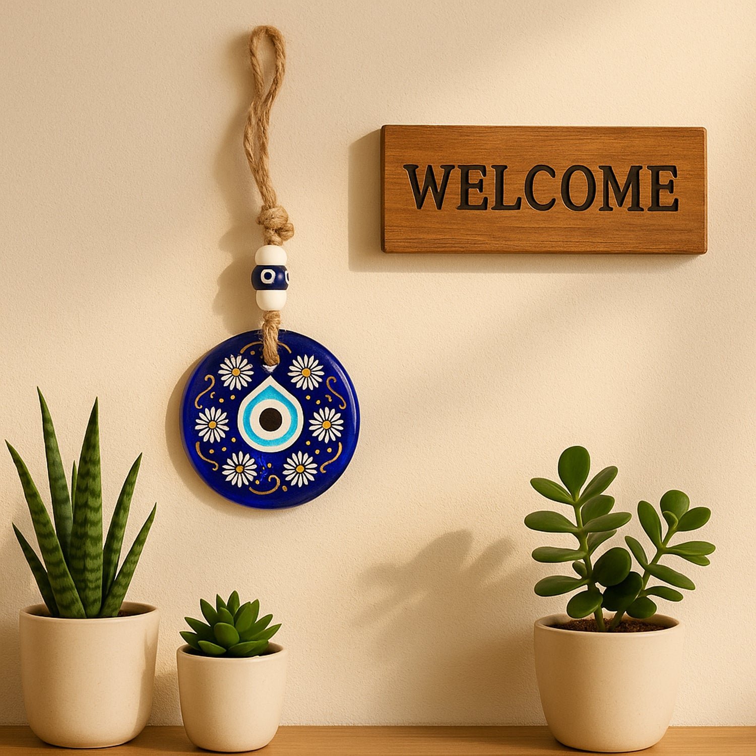 Evil Eye Wall Hanging – Positive Energy & Protection Charm