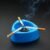 Plastic Ashtray – Durable Wide Bowl with 3 Cigarette Slots