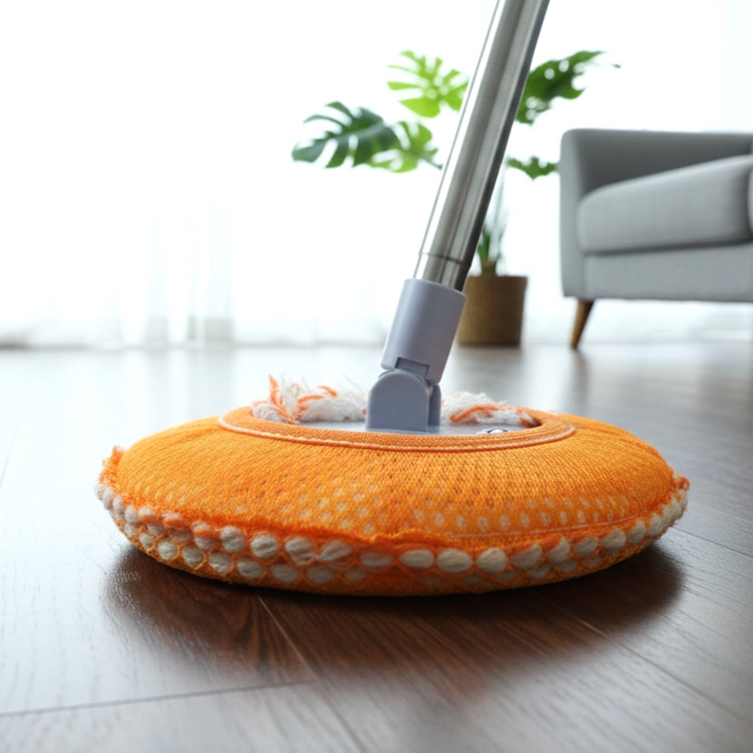 Spin Mop with Microfiber Head – Easy & Efficient Floor Cleaning