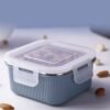 Square Stainless Steel Food Storage Container – 400ml Airtight