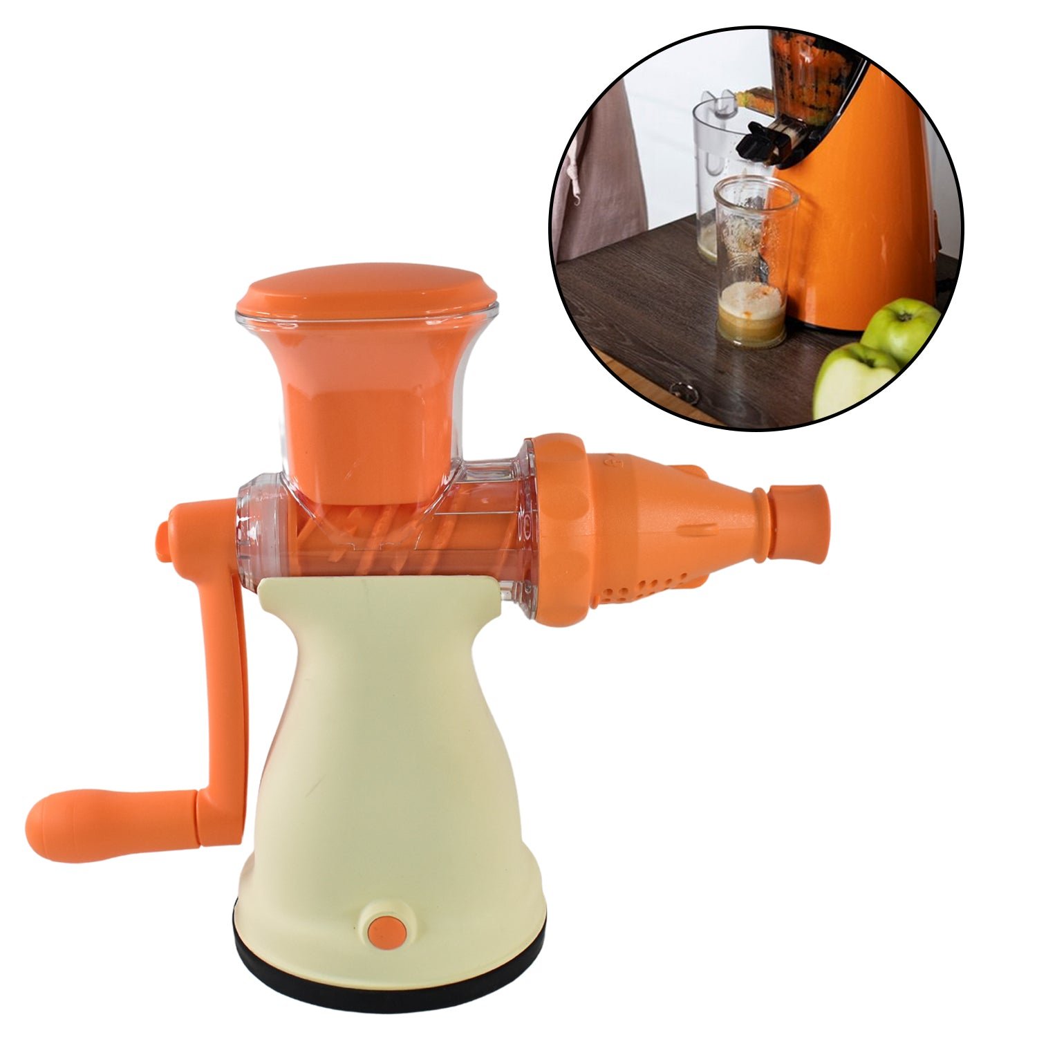 Manual Carrot Juicer – Heavy-Duty Vacuum Base for Easy Fresh Juice