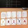 Alphabet Flash Cards Set – 32 Durable Early Learning Cards