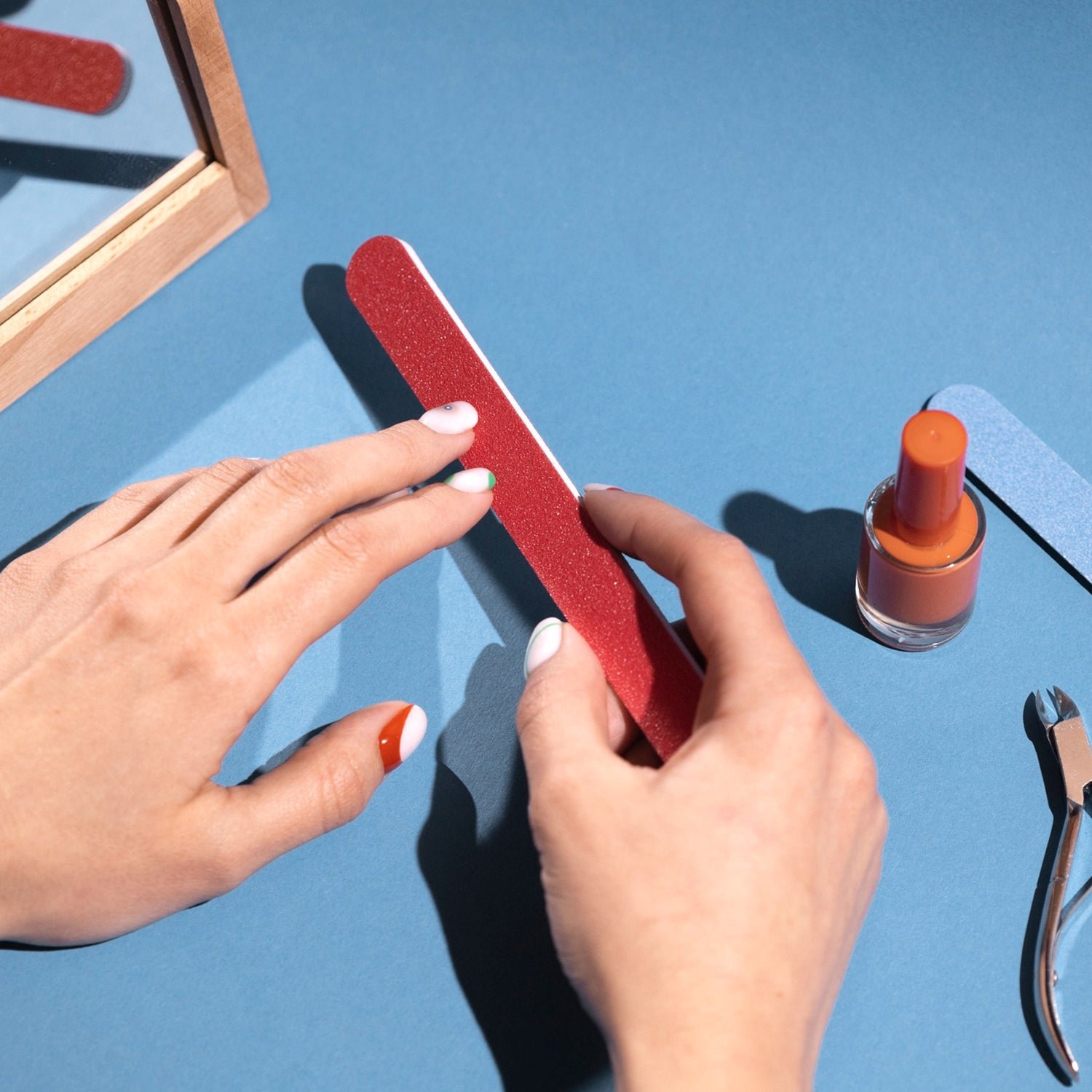 Professional Nail File – Double-Sided 2 Pc Set 9 cm | AuriGlam
