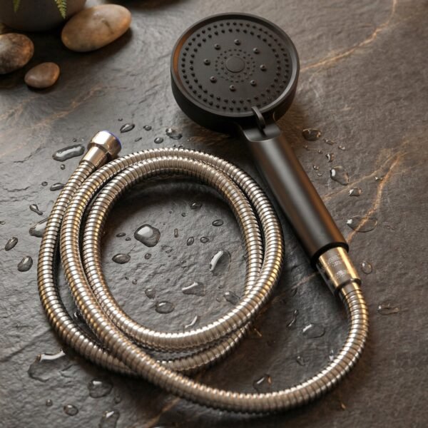 Handheld Shower Head, Flexible Stainless Steel Hose for Easy Use