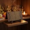Wooden Hanuman Chalisa Flip Book – Engraved Devotional Prayer Set